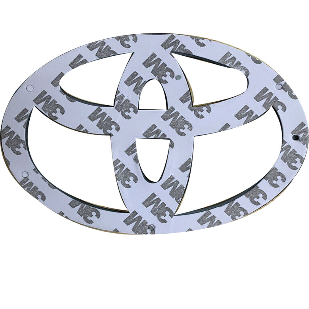 Matte black front grille emblem 75311-0C030 made of ABS, fits Toyota Sequoia, Tacoma, Tundra models