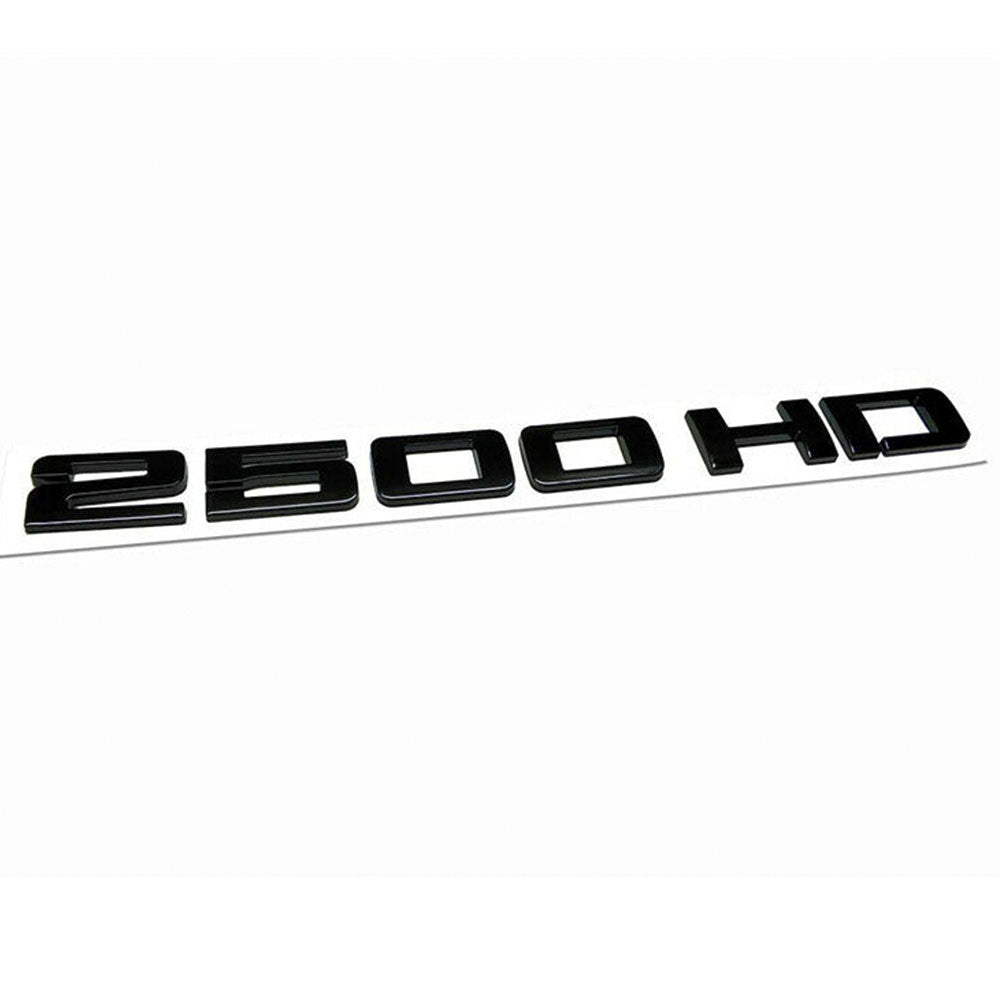 2500HD Glossy Black Emblem for 2007-2015 Sierra Silverado Trucks