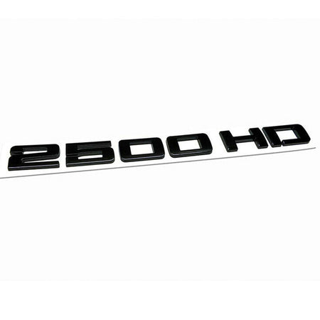 2500HD Glossy Black Emblem for 2007-2015 Sierra Silverado Trucks
