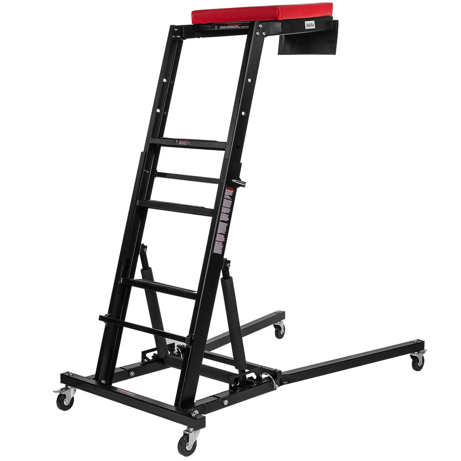 Foldable High Top Creeper with Adjustable Height (48"-66"), 400lb Capacity