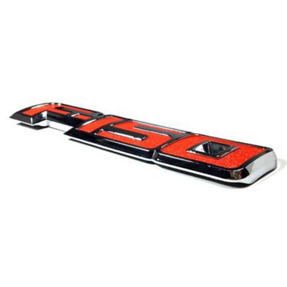Chrome red tailgate emblem for Ford F-150 2009–2014