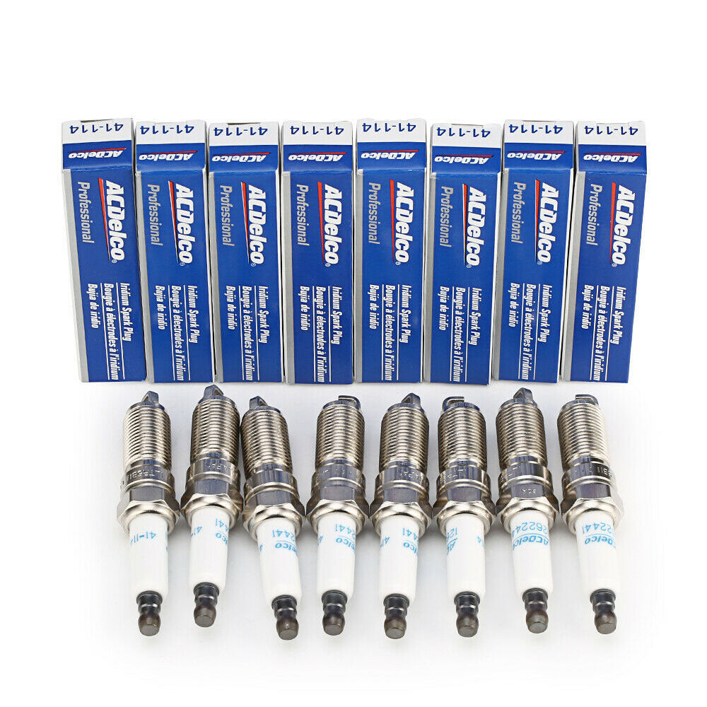 8pc iridium spark plugs for Chevrolet Silverado and GMC Sierra 5.3L V8 (2016-2017 models)