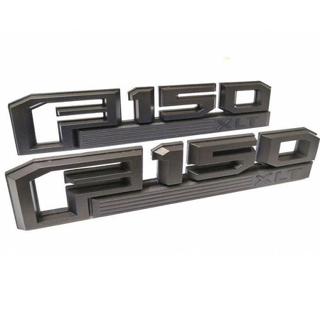 Matte black fender emblems for Ford F-150 XLT 2015-2020