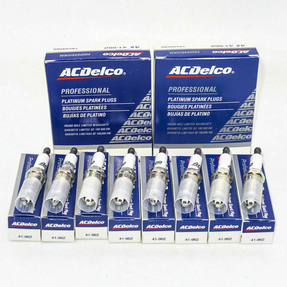 8pcs Platinum Spark Plugs 41-962 Compatible with Chevrolet Buick GMC Hummer