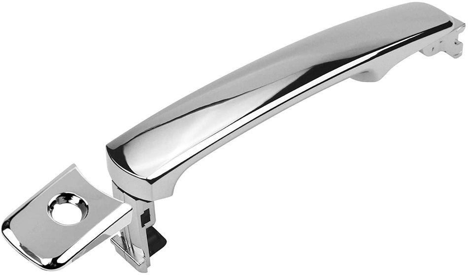 Chrome front left door handle with keyhole for Nissan and Infiniti