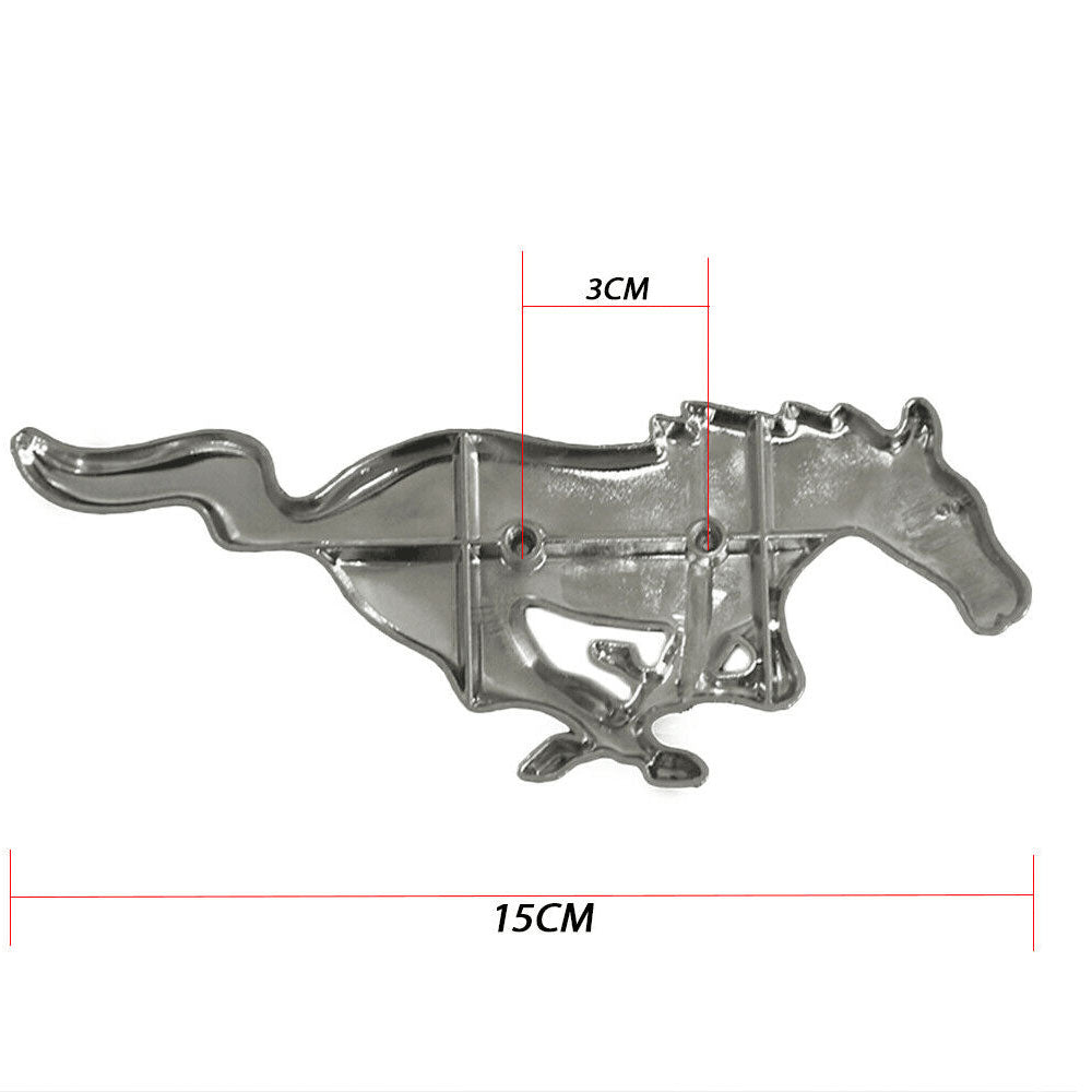 3D chrome running horse grille emblem for 2010-2014 Ford Mustang