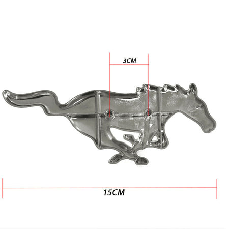 3D chrome running horse grille emblem for 2010-2014 Ford Mustang