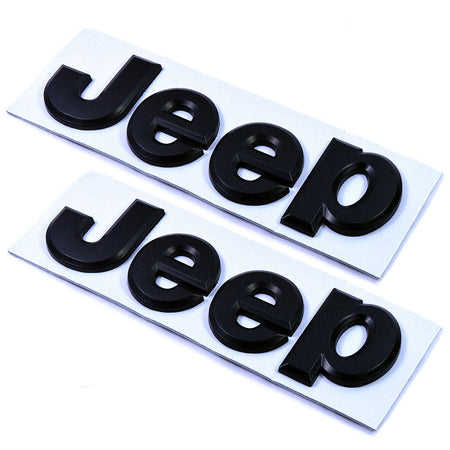 2014-2017 Jeep Wrangler Black Emblem Set - 5.2 Inch OEM #68228508AA