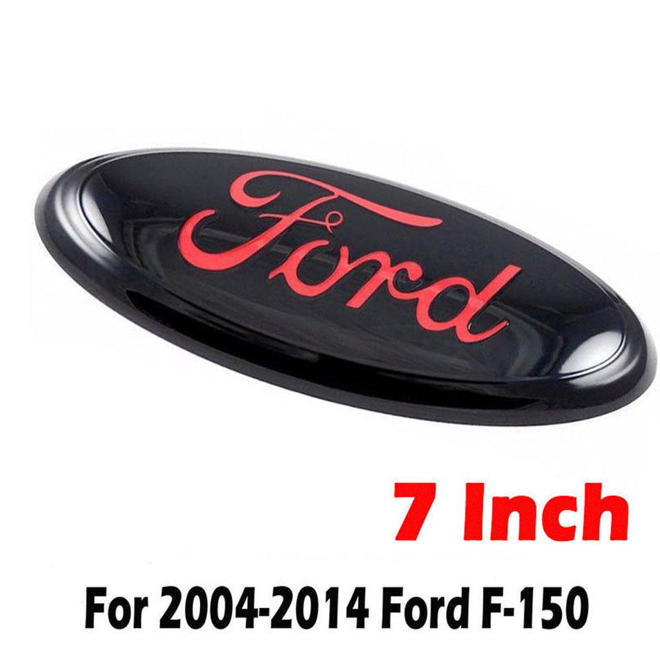 7-inch black red oval tailgate emblem for Ford F-150 2004-2014
