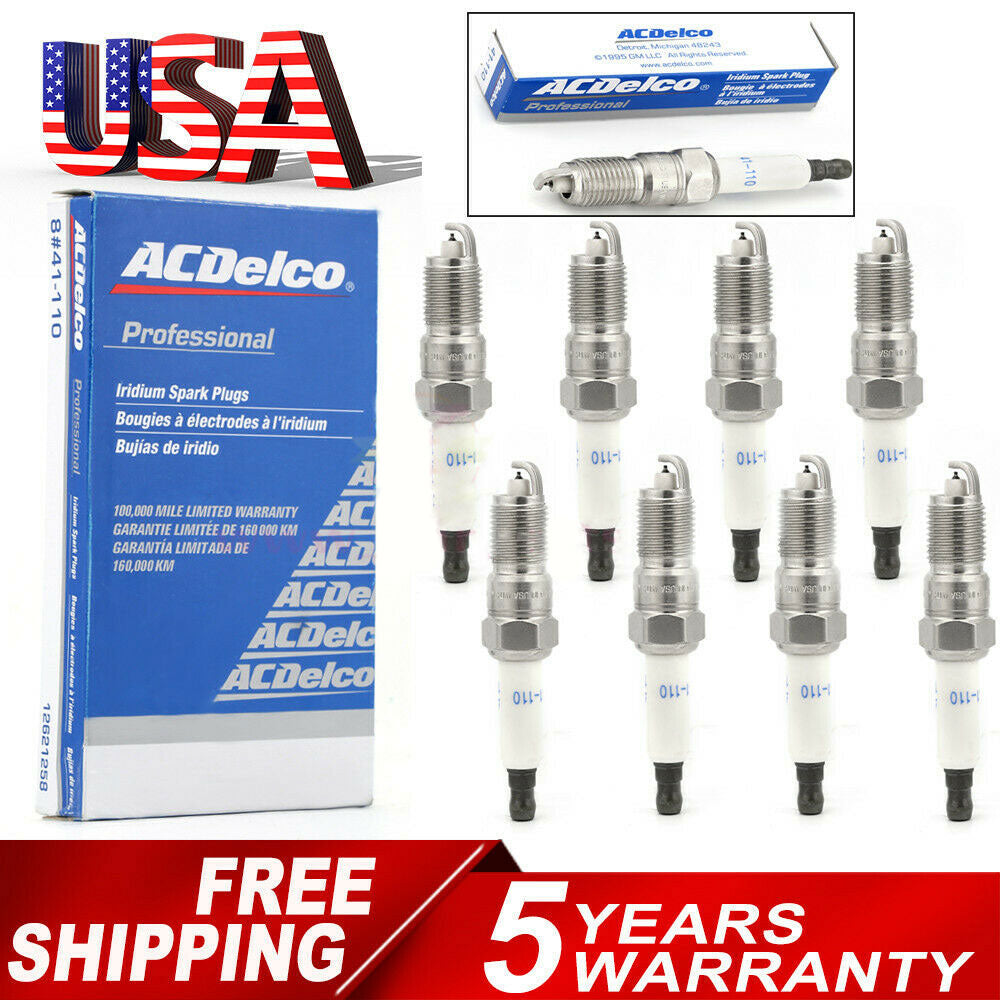 Iridium spark plugs 41-110 for Chevrolet, Buick, GMC, Hummer, Saab (8PC)