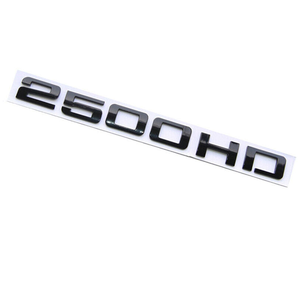 2500HD Glossy Black Emblem for 2007-2015 Sierra Silverado Trucks