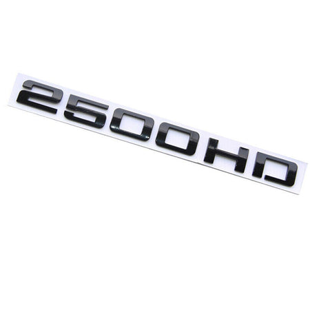 2500HD Glossy Black Emblem for 2007-2015 Sierra Silverado Trucks