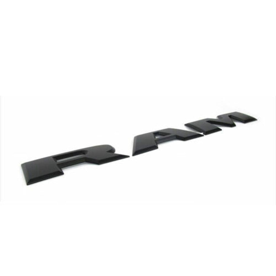 Dodge Ram 1500 Emblem Tailgate Letters Glossy Black 68245564AD, 68245565AD, 68245566AD