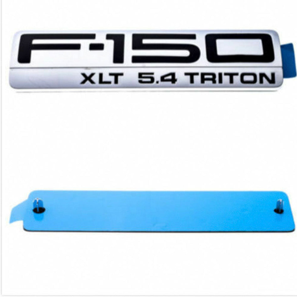 Ford F-150 XLT Triton 5.4 Fender Emblem - Chrome Badge for Truck Side