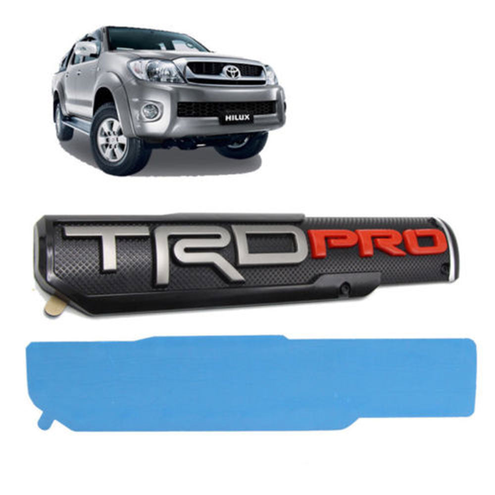 Red door emblem sticker for Toyota Tacoma off-road and sport models