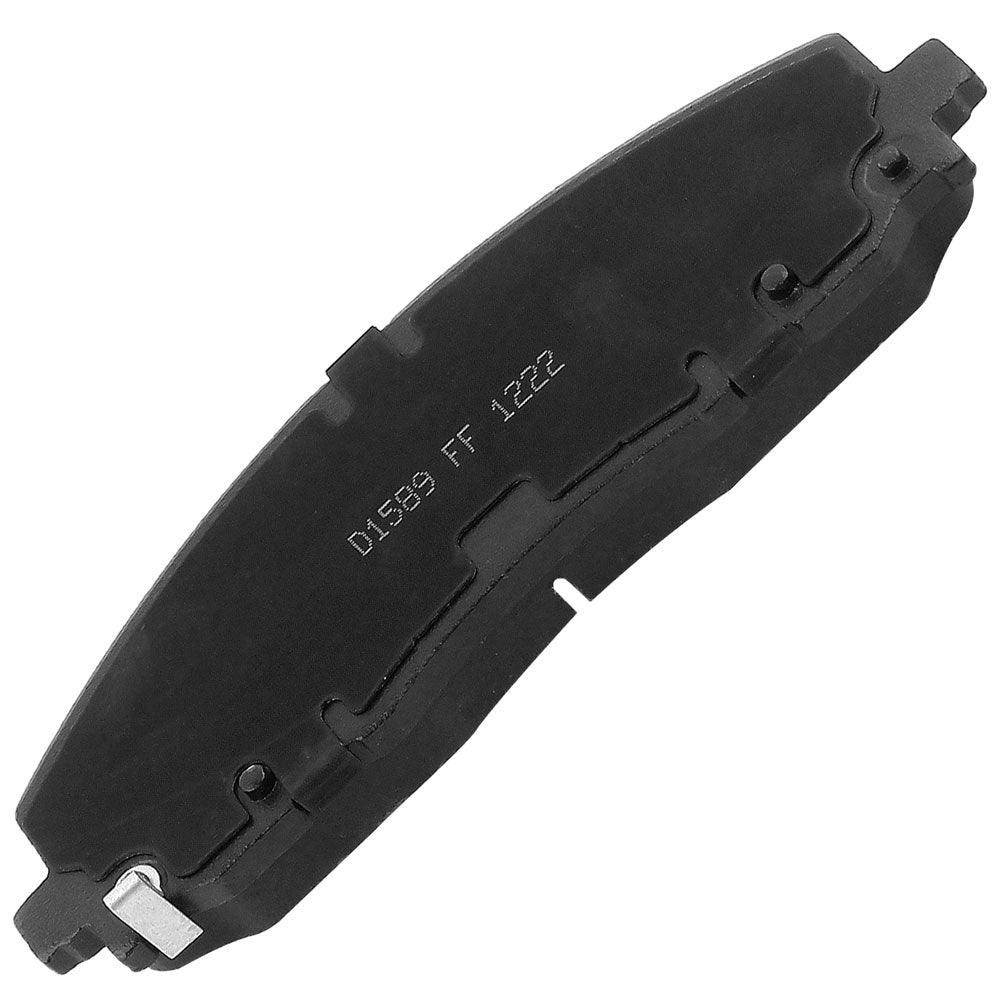 Ceramic brake pads with hardware kits for Chrysler, Dodge, Jeep, Ram, Volkswagen vehicles