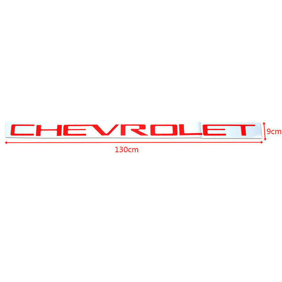 2019-2023 Silverado Red Tailgate Letter Inserts - Nameplate