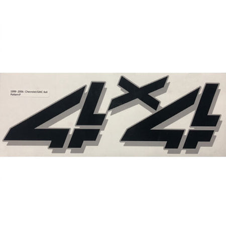 4x4 Decals for Chevrolet Silverado 1999–2006 - Set of 2