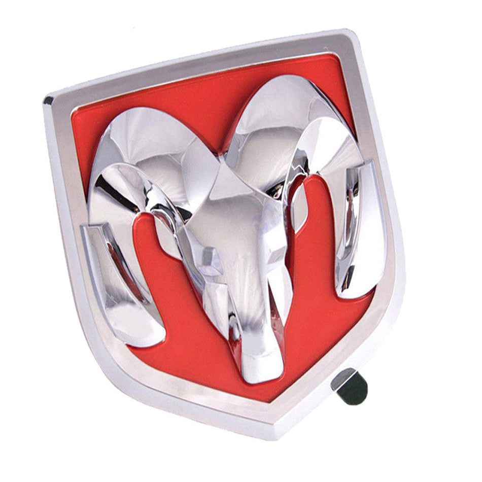 Dodge Ram Emblem Rear Tailgate Silver Red 68218155AA