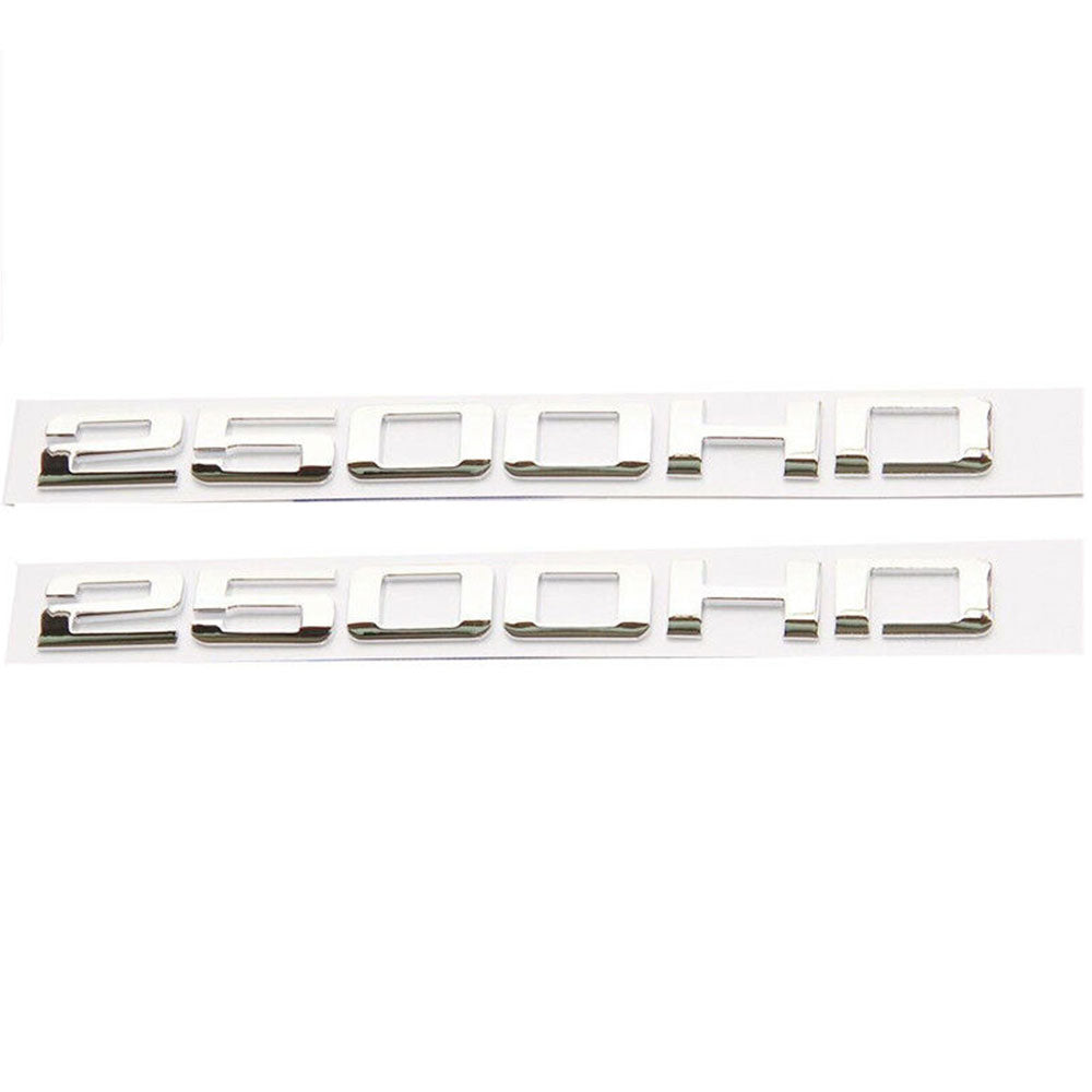 Chrome 2500HD Emblem Badge Set for Silverado and Sierra Trucks