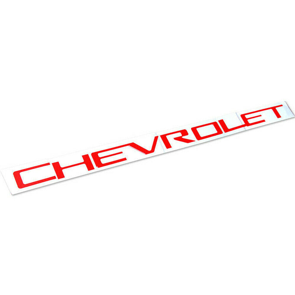 2019-2023 Silverado Red Tailgate Letter Inserts - Nameplate