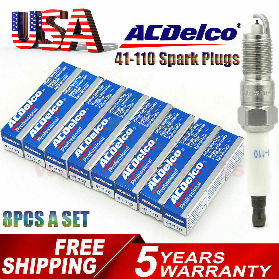 Iridium spark plugs 41-110 for Chevrolet, Buick, GMC, Hummer, Saab (8PC)