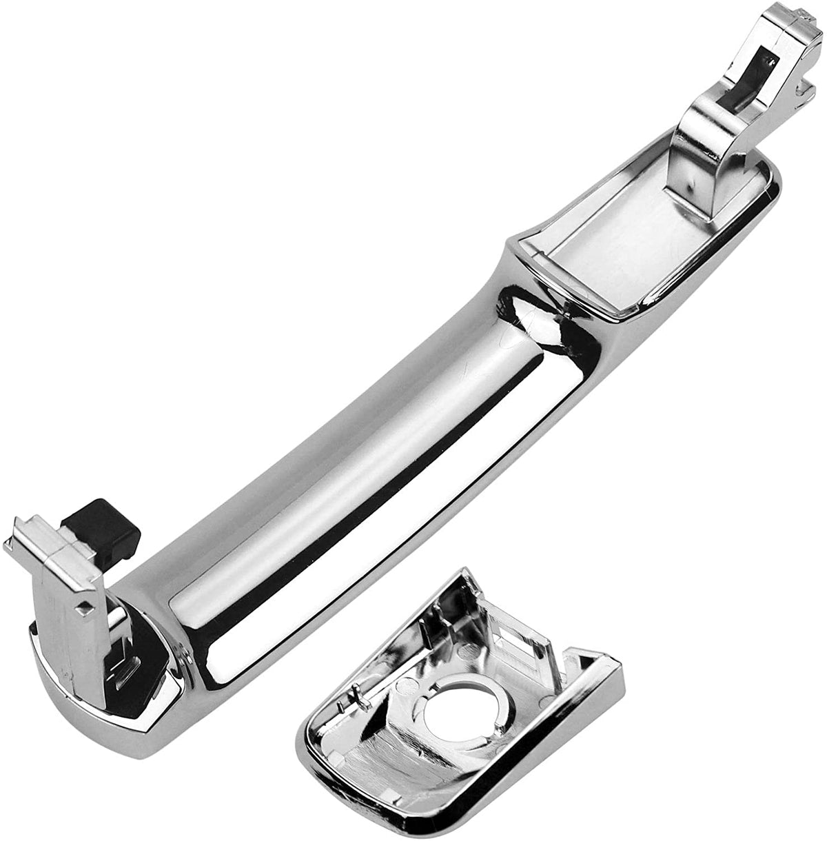 Chrome front left door handle with keyhole for Nissan and Infiniti