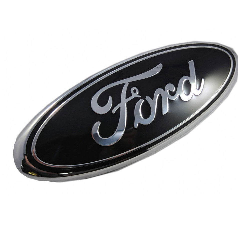 7-inch black oval tailgate emblem for Ford F150 trucks (2004-2014)