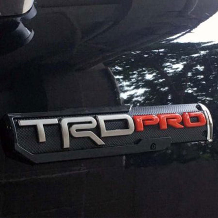 Red door emblem sticker for Toyota Tacoma off-road and sport models