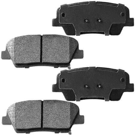 Rear ceramic brake pads with hardware for Hyundai Entourage Santa Fe Kia Sorento