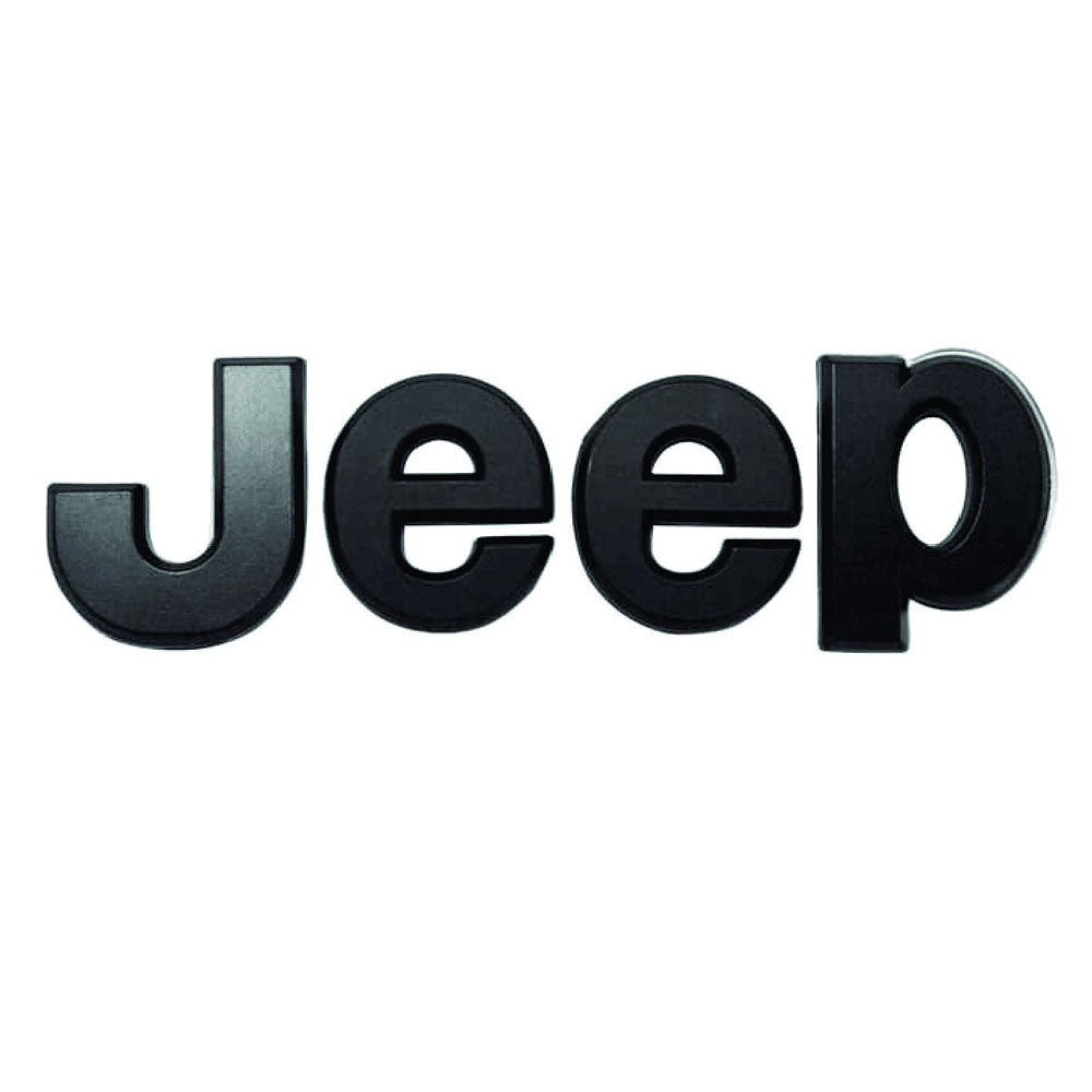 2014-2017 Jeep Wrangler Black Emblem Set - 5.2 Inch OEM #68228508AA