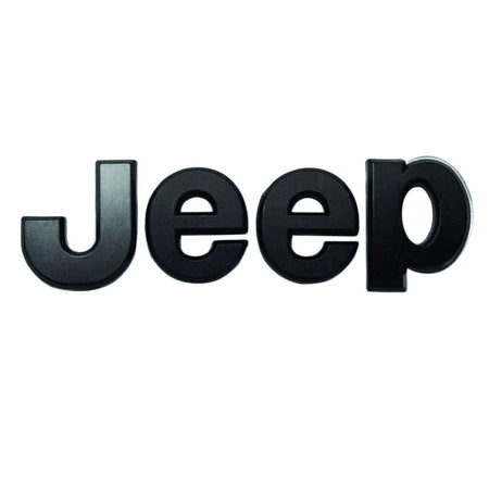2014-2017 Jeep Wrangler Black Emblem Set - 5.2 Inch OEM #68228508AA