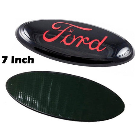 7-inch black red oval tailgate emblem for Ford F-150 2004-2014