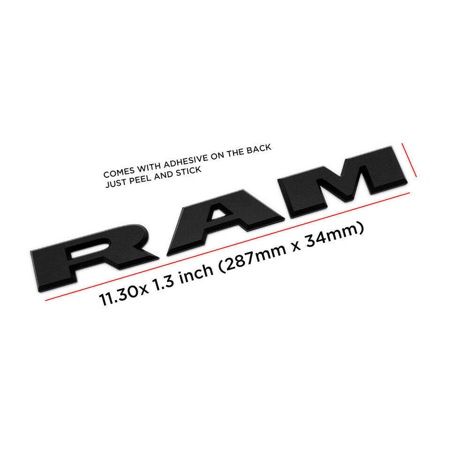 Dodeg RAM Emblem Letter Black