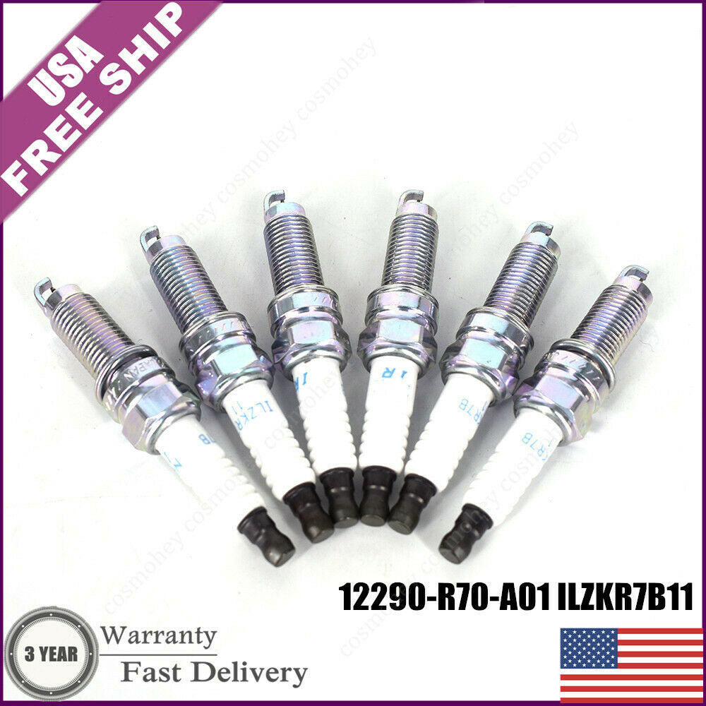 Iridium Spark Plugs ILZKR7B11 for Honda Accord Pilot Odyssey V6