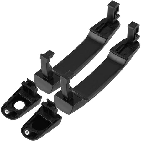 Black front exterior door handle set for Chevy Malibu G6 Equinox Torrent XL-7