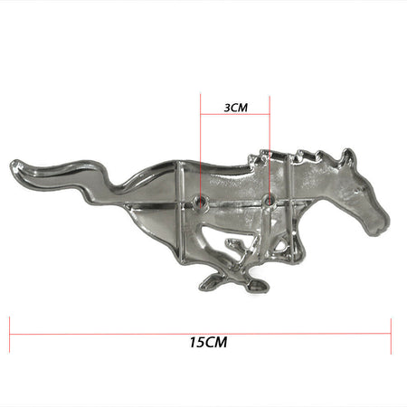 3D chrome running horse grille emblem for 2010-2014 Ford Mustang