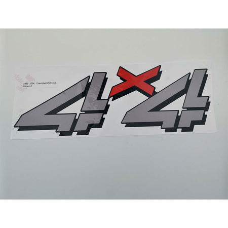4x4 Decal Stickers for Chevrolet Silverado 1999–2006 (2pcs)