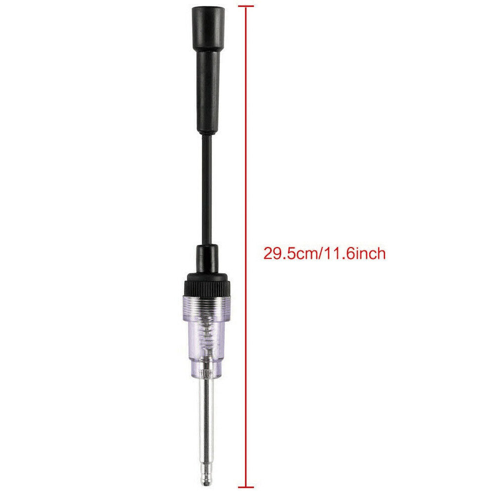 Universal in-line spark plug tester for ignition system diagnostics on gasoline engines