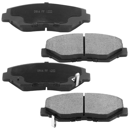 Front drilled slotted brake rotors and ceramic pads kit for Honda Accord