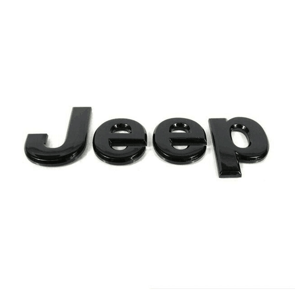 2014-2017 Jeep Wrangler Black Emblem Set - 5.2 Inch OEM #68228508AA