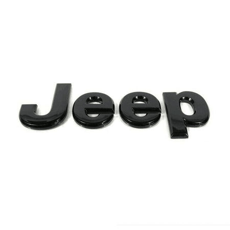 2014-2017 Jeep Wrangler Black Emblem Set - 5.2 Inch OEM #68228508AA
