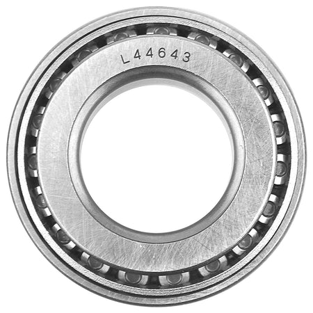Trailer bearing repair kit with L44643 bearings and seals for 1-1/16" spindles on 2000# EZ Lube axles