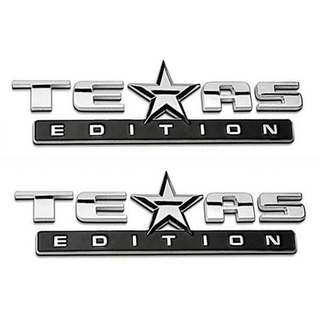 Texas Edition emblems for 2007-2015 Chevrolet Silverado and GMC Sierra trucks