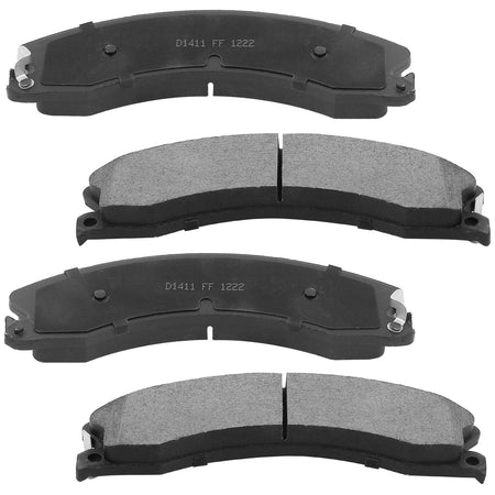 Ceramic brake pads with hardware for Chevrolet GMC Nissan front and rear