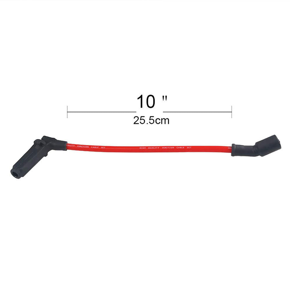 High-Temperature Spark Plug Wires with Heat Shields for V8 LS Engines 8PCS