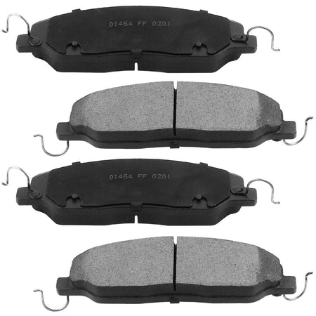 Front ceramic brake pads with hardware for 2011-2014 Ford Mustang V6 3.7L