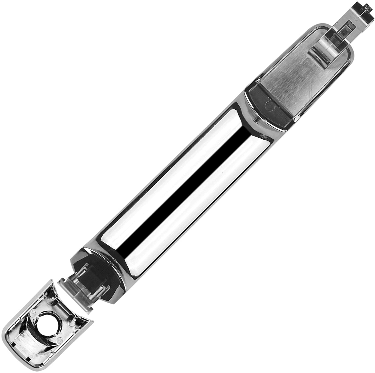 Chrome front left door handle with keyhole for Nissan and Infiniti