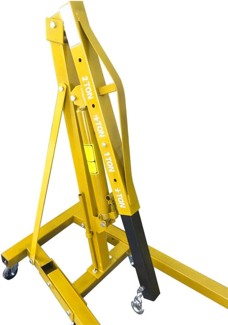 2-Ton Folding Hydraulic Engine Hoist with 4400 lb Lift Capacity