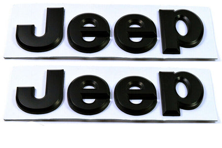 2014-2017 Jeep Wrangler Black Emblem Set - 5.2 Inch OEM #68228508AA